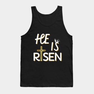 He Is Risen Shirt For Men Women Christian Gifts Happy Easter Tank Top